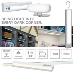 Lámpara LED bajo mueble OSRAM Linear Angle, blanca, sensor, 35 cm