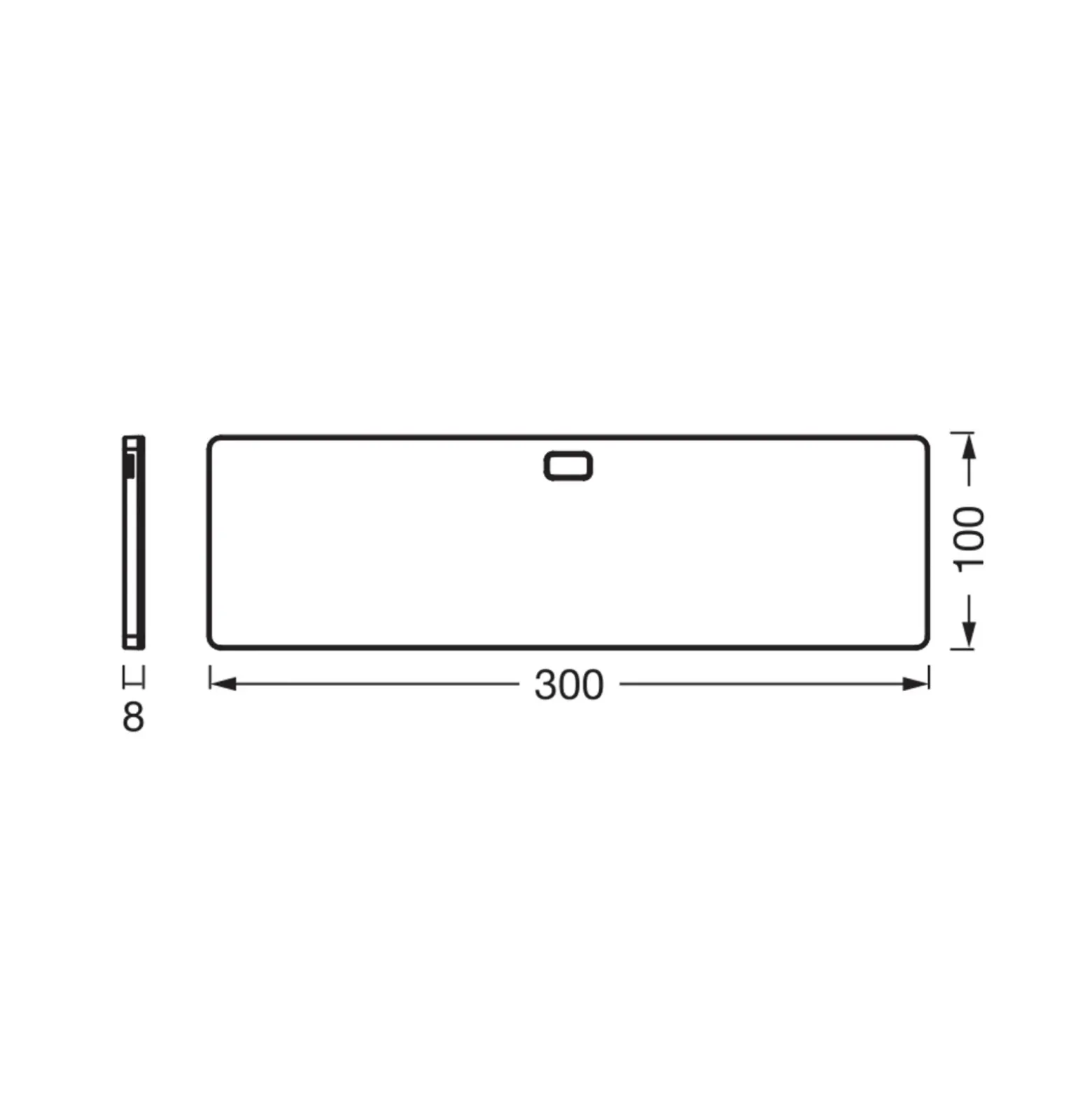 Lámpara LED bajo mueble OSRAM Panel 30 x 10 cm negro CCT atenuable