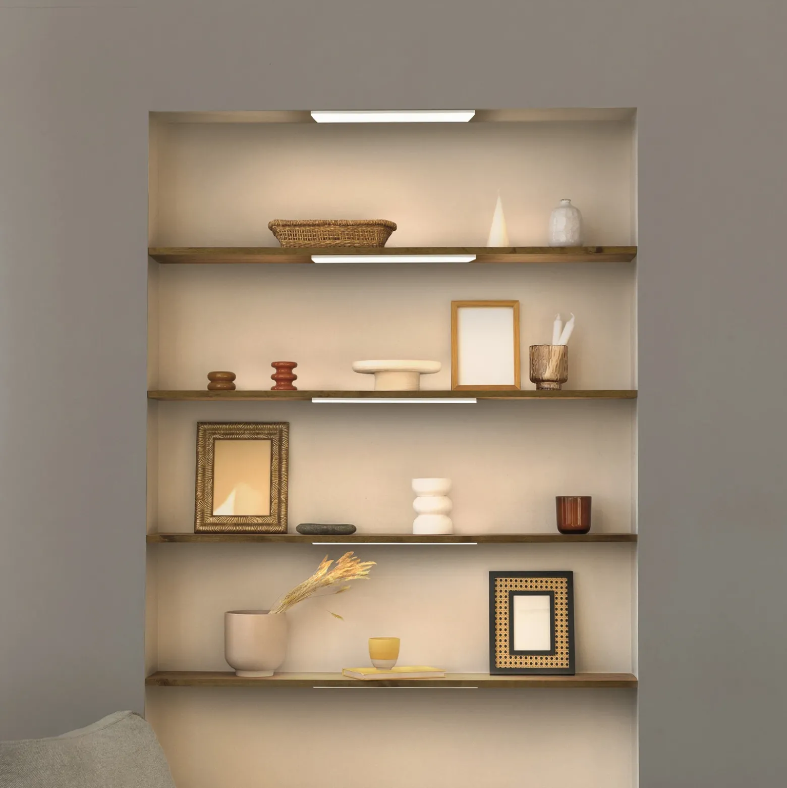 Lámpara LED bajo mueble OSRAM panel 30 x 20 cm blanco CCT atenuable
