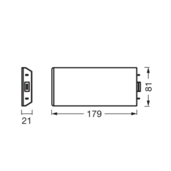 Lámpara LED bajo mueble OSRAM Socket blanca, ampliación 3000 K