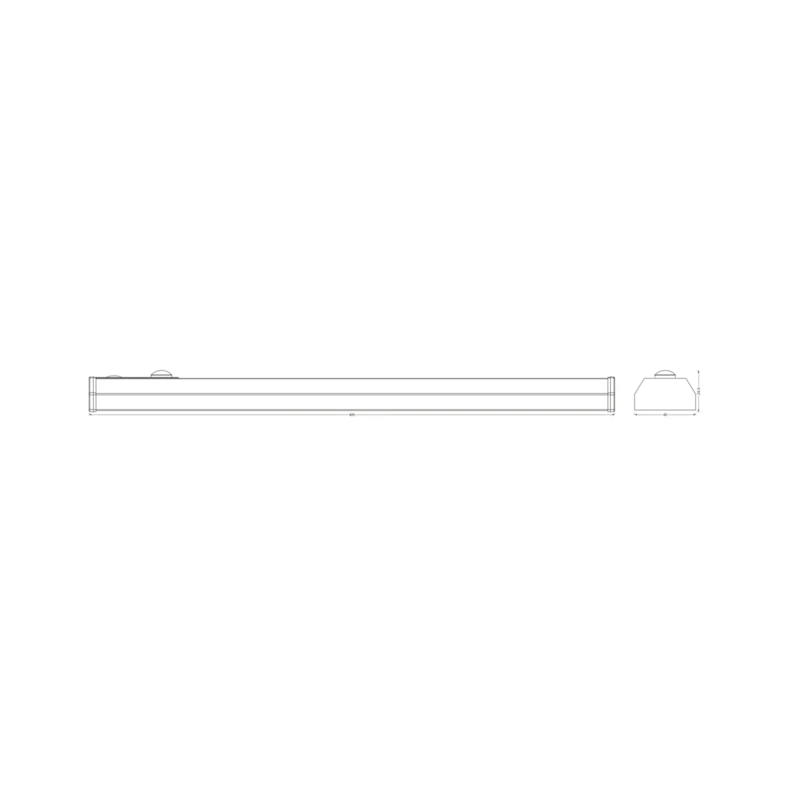 Lámpara LED bajo mueble recargable LINEAR BACKLIGHT de OSRAM, 45 cm, blanca