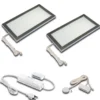 Lámpara LED bajo mueble Sky Atenuador 2 unidades 3.000K acero inoxidable