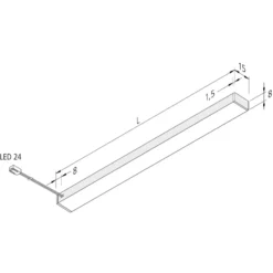 Lámpara LED bajo mueble Top-Stick FMK, 3.000K, 120cm