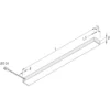 Lámpara LED bajo mueble Top-Stick FMK, 3.000K, 60cm