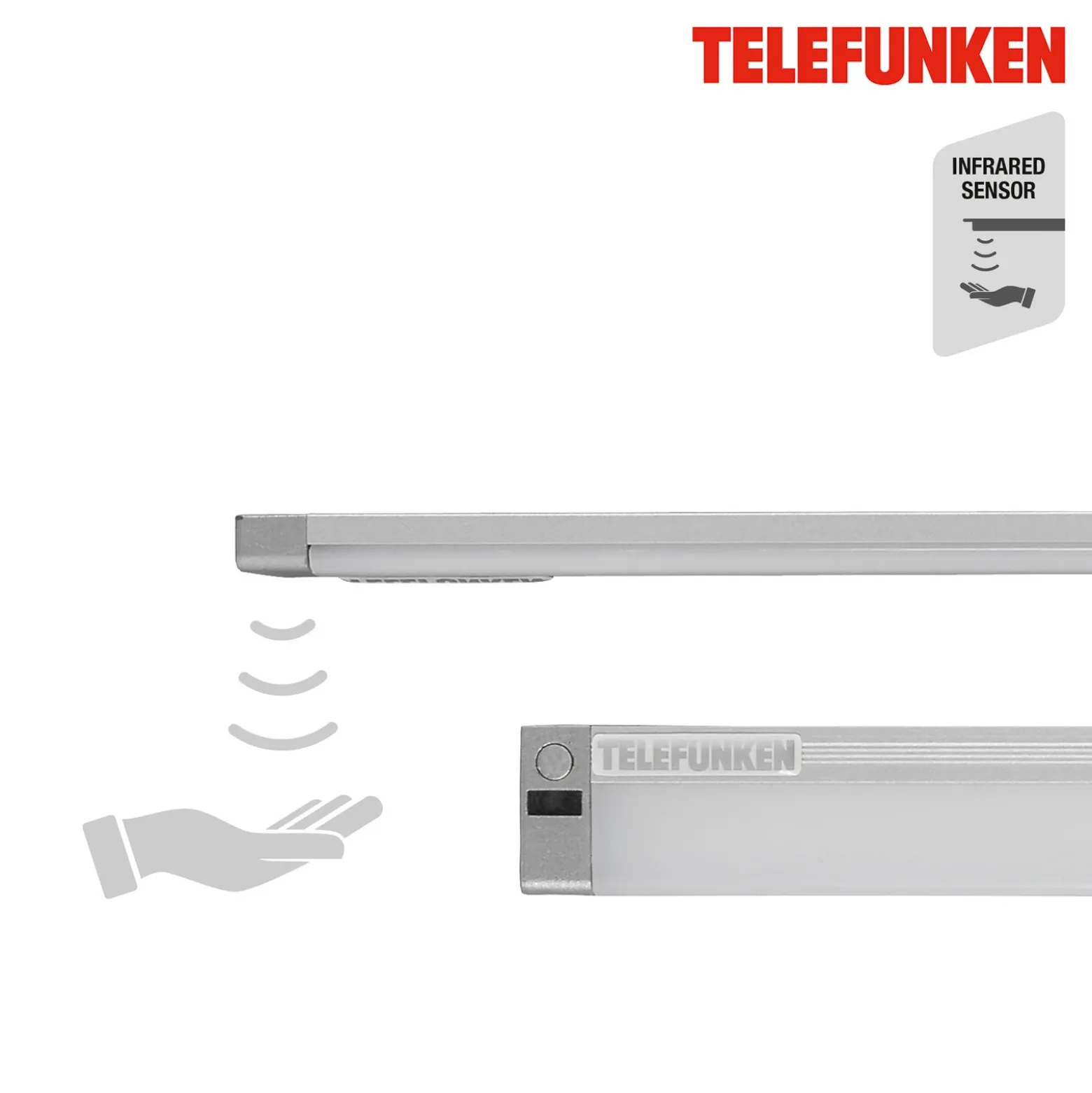 Lámpara LED bajo mueble Zeus, longitud 57 cm