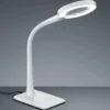 Lámpara LED con lupa Lupo en blanco