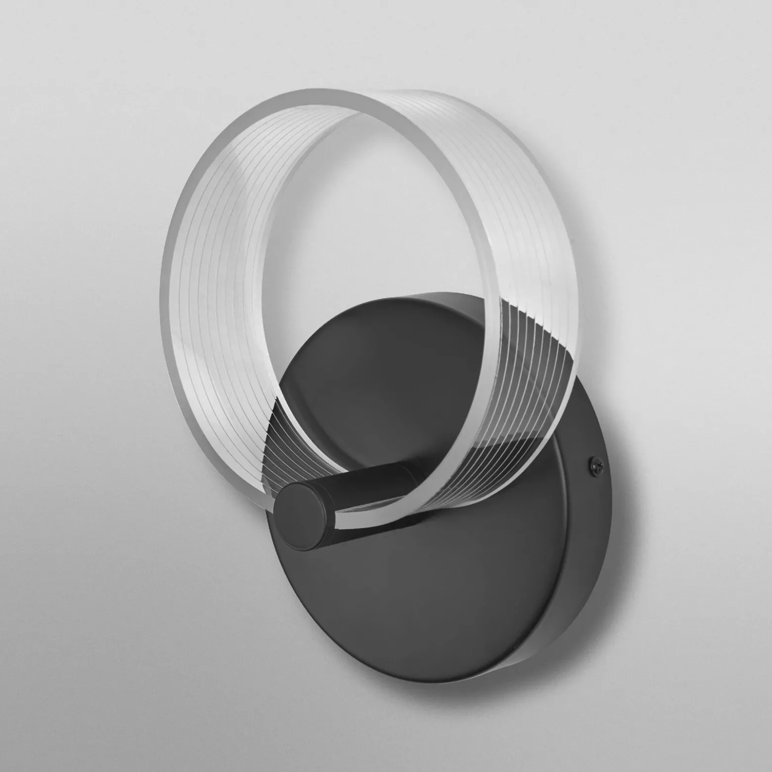 Lámpara LED de pared OSRAM Decor Circle, CCT, negro
