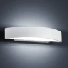 Lámpara LED de pared Yona en blanco mate, 27,5 cm