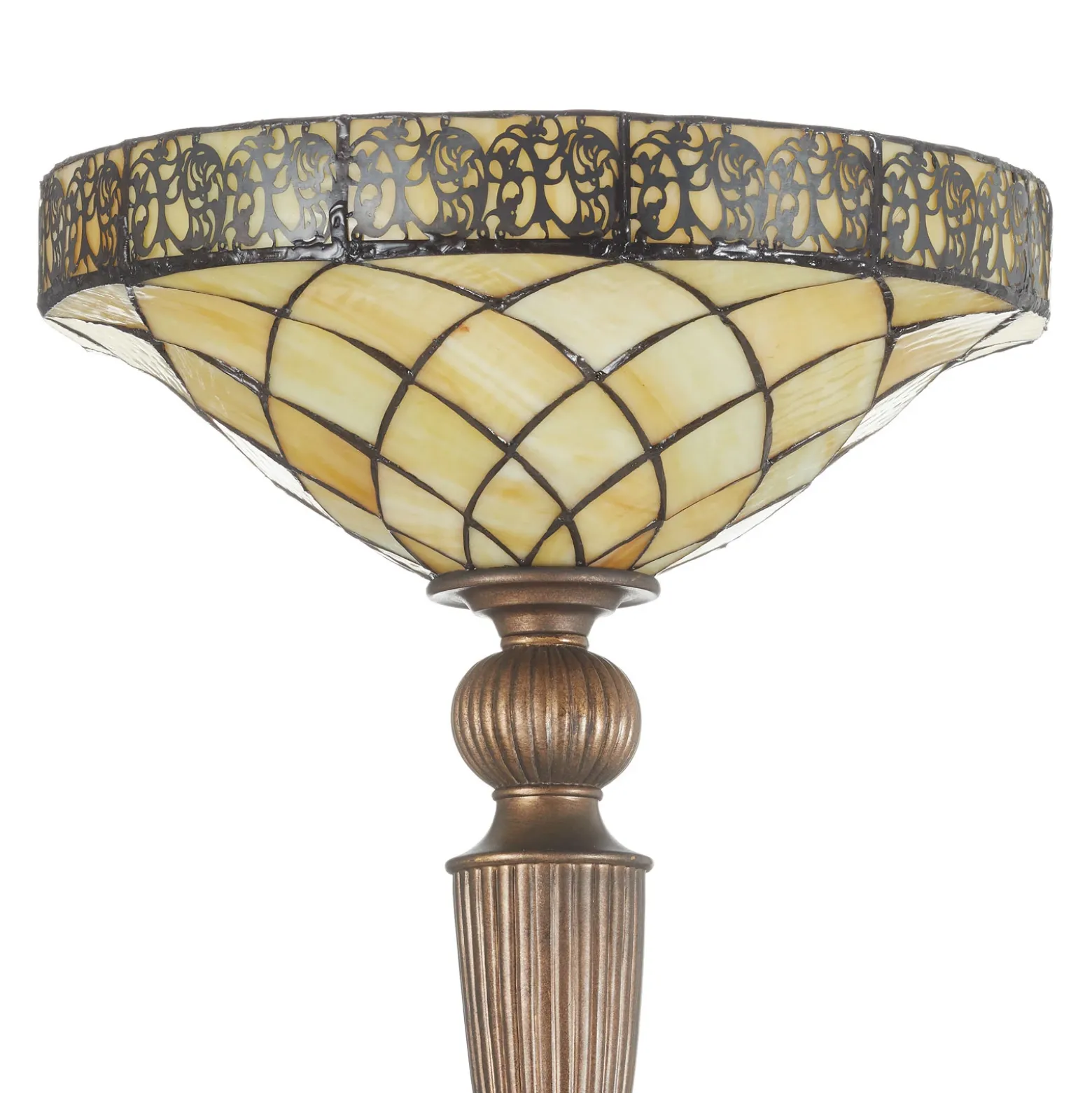 Lámpara LED de pie Diamond, estilo Tiffany