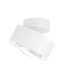 Lámpara LED de techo Arcchio Rotari, blanca, 12 cm, orientable