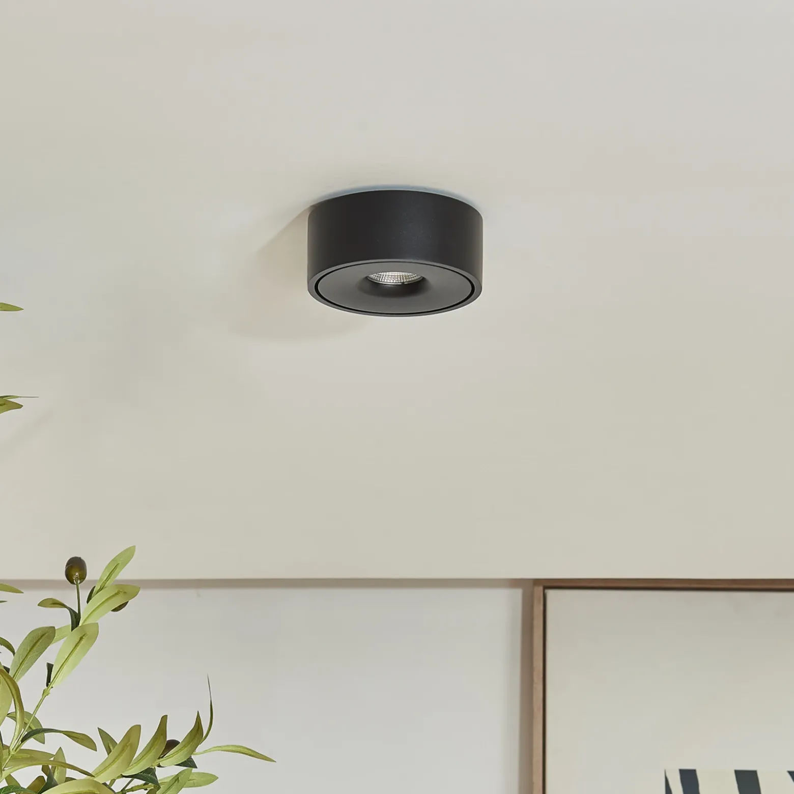 Lámpara LED de techo Arcchio Rotari, Ø 12 cm, luz hacia arriba y hacia abajo,