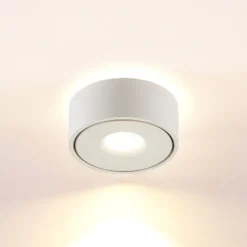 Lámpara LED de techo Arcchio Rotari, blanca, con luz hacia arriba y hacia
