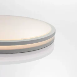 Lámpara LED de techo Arnim, blanca, plástico, Ø 49cm, IP44