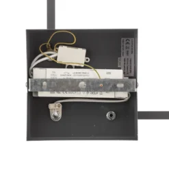 Lámpara LED de techo Bard, 42x42 cm, antracita