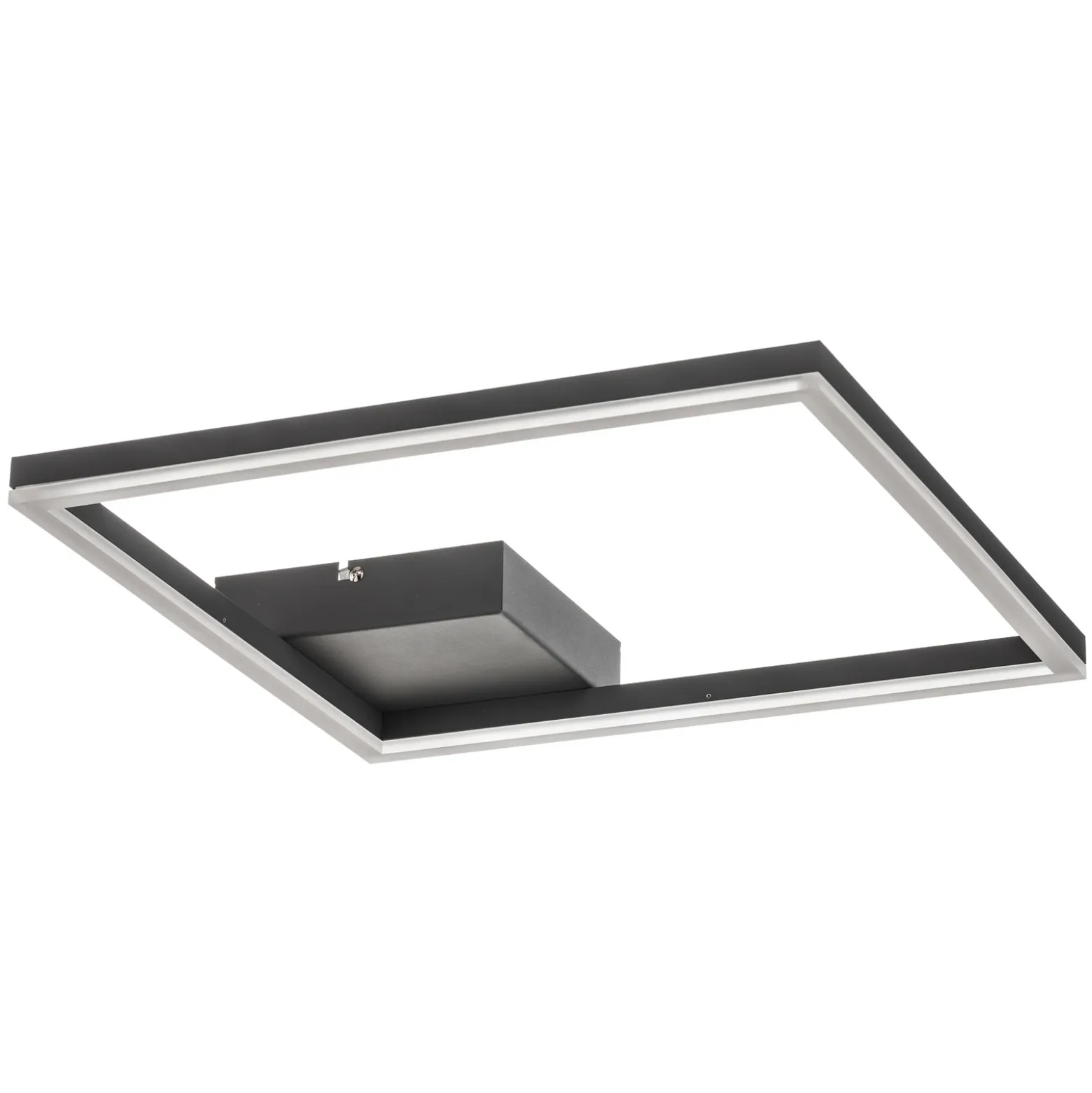 Lámpara LED de techo Bard, 42x42 cm, antracita