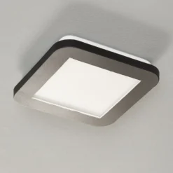 Lámpara LED de techo Camillus, cuadrado, 17 cm