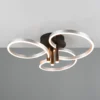 Lámpara LED de techo Caruso, aluminio/negro, Ø 66 cm, metal CCT atenuable