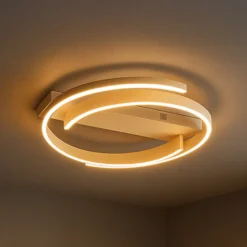 Lámpara LED de techo CIRCLY, arena, Ø 56 cm, control remoto CCT atenuable