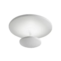 Lámpara LED de techo Conrad, blanca, Ø 50 cm, metal, atenuable