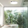 Lámpara LED de techo 3351216 cromada/blanca, Ø 35,5 cm, 4000 K, IP44
