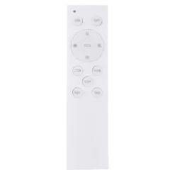 Lámpara LED de techo Doro, Ø 45 cm, grafito oscuro/madera, madera, CCT