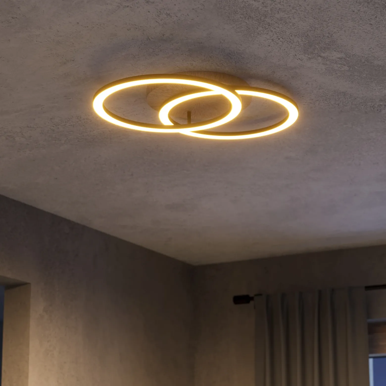 Lámpara LED de techo EGLO connect Smart Lomaltas-Z, 58 cm, 3800 lm