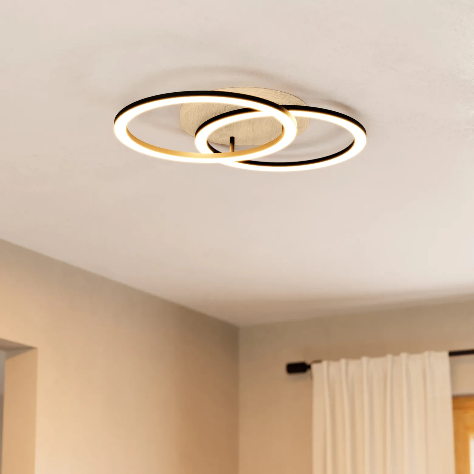 Lámpara LED de techo EGLO connect Smart Lomaltas-Z, 58 cm, 3800 lm