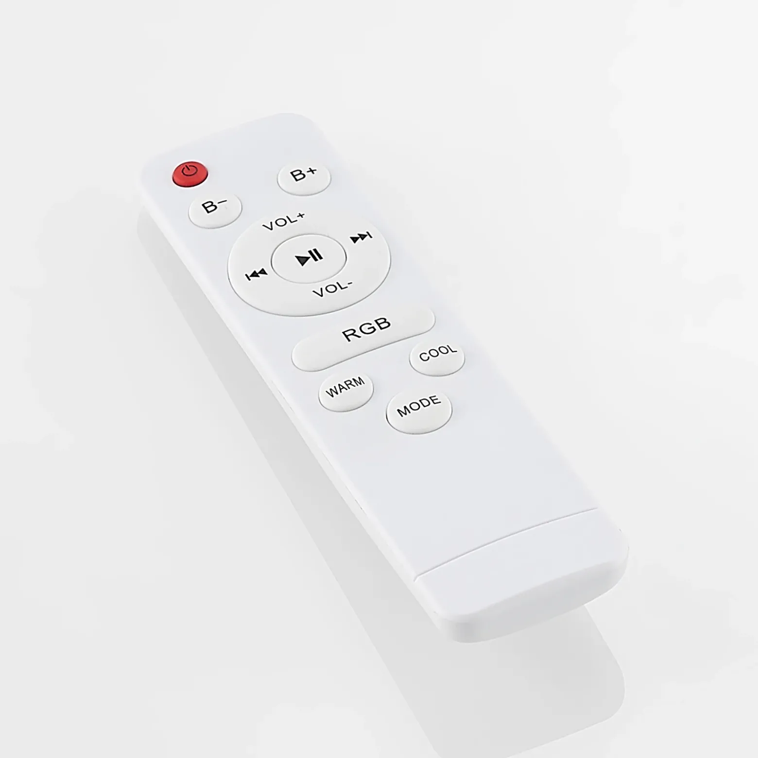 Lámpara LED de techo Elpida de Lindby, altavoz, blanco, Ø 39 cm