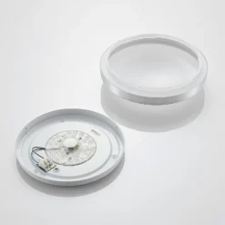 Lámpara LED de techo Emelie de Lindby, Ø 27 cm, color aluminio, metal