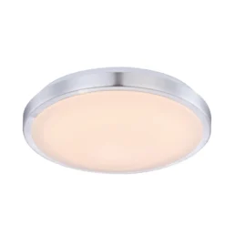 Lámpara LED de techo Emelie de Lindby, Ø 35 cm, color aluminio, metal