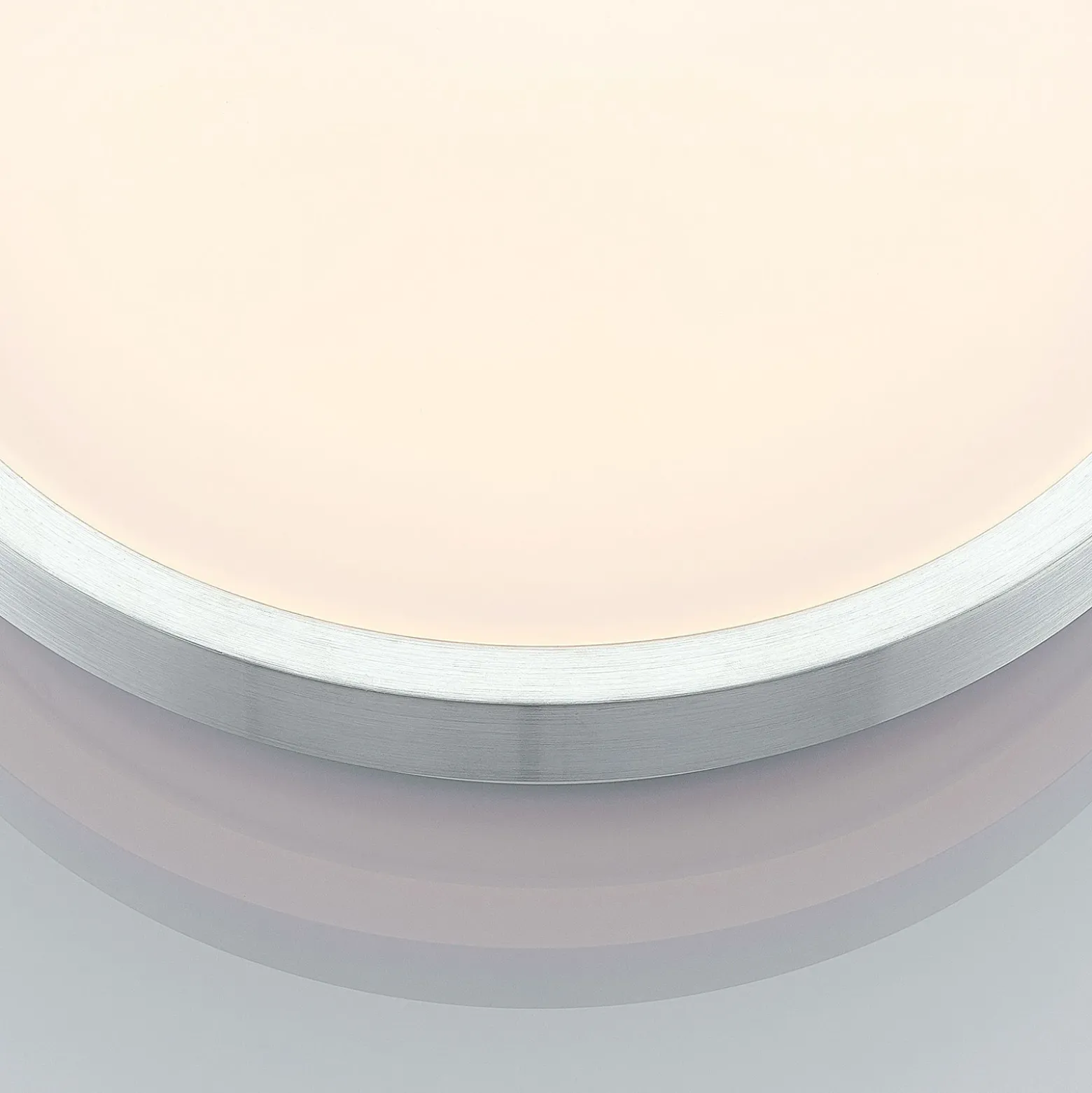 Lámpara LED de techo Emelie de Lindby, Ø 35 cm, color aluminio, metal
