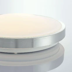 Lámpara LED de techo Emelie de Lindby, Ø 42 cm, color aluminio, metal