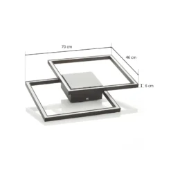 Lámpara LED de techo Falcon, negro