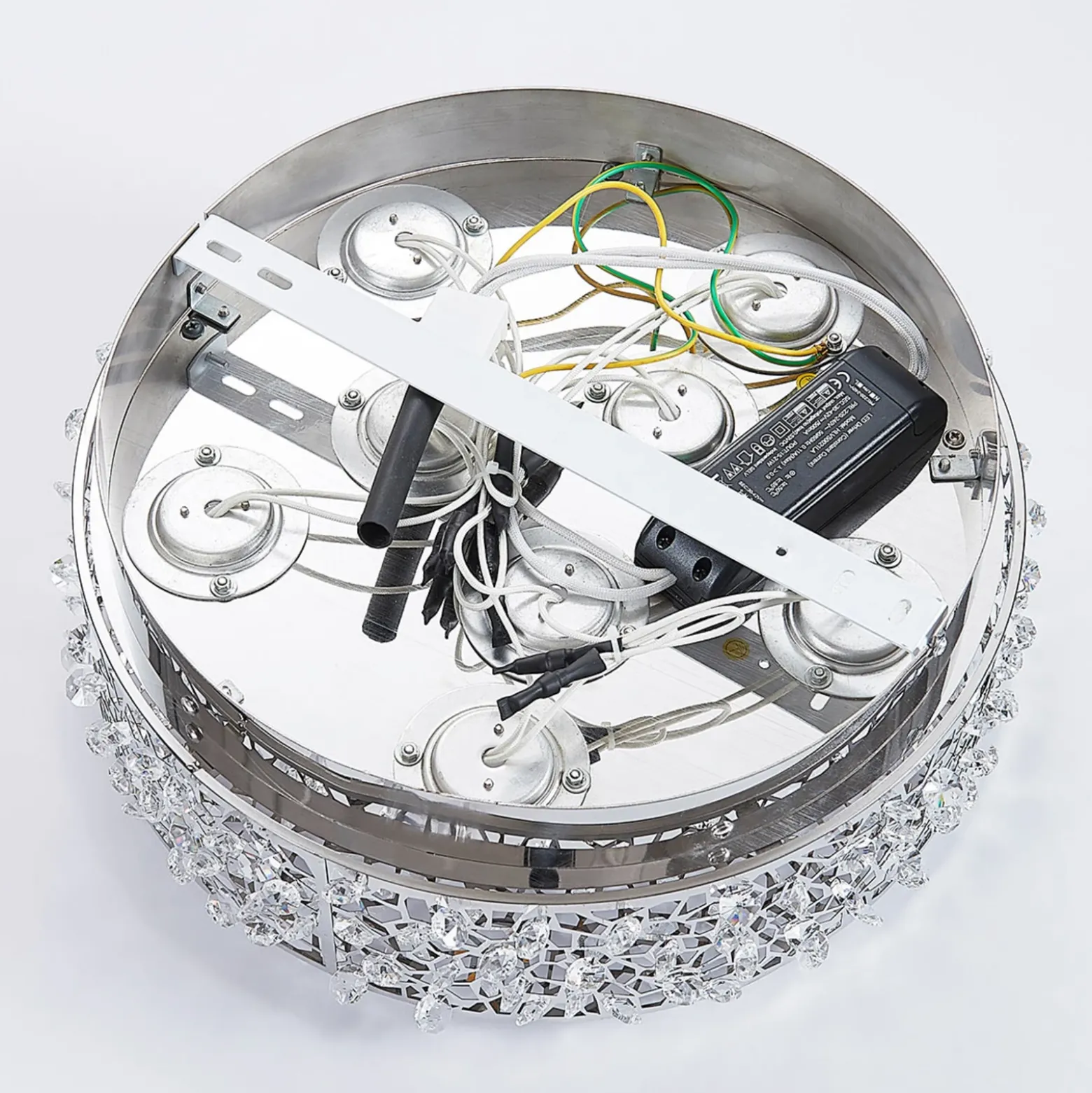 Lámpara LED de techo Felias brillante, redonda