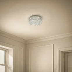 Lámpara LED de techo Felias brillante, redonda