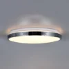 Lámpara LED de techo Fena, color cromo, Ø 38 cm, metal, IP44