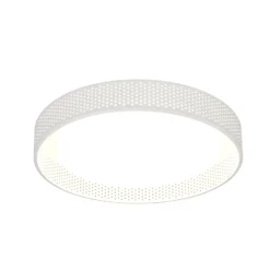 Lámpara LED de techo Filippo, blanco mate, Ø 33 cm, metal, CCT, IP44