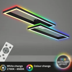 Lámpara LED de techo Frame 2 luces RGBW Backlight 119,5 cm