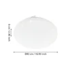 Lámpara LED de techo Frania-S efecto cristal Ø43cm
