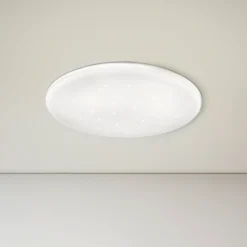 Lámpara LED de techo Frania-S efecto cristal Ø33cm