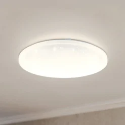 Lámpara LED de techo Frania-S efecto cristal Ø43cm