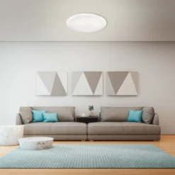 Lámpara LED de techo Frania-S efecto cristal Ø33cm
