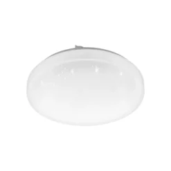 Lámpara LED de techo Frania-S efecto cristal Ø28cm