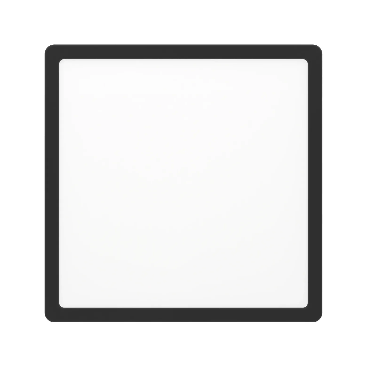 Lámpara LED de techo Fueva 5, IP20 negro 28,5 x 28,5 cm