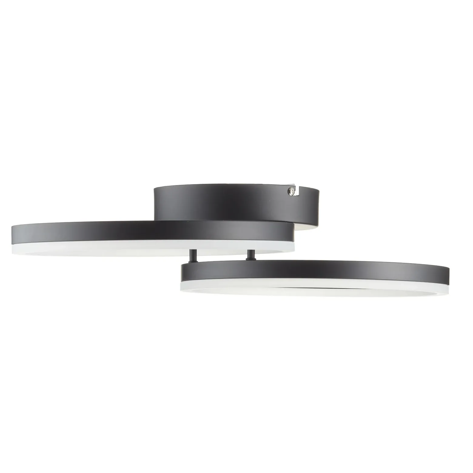 Lámpara LED de techo Giotto, 2 luces, negro