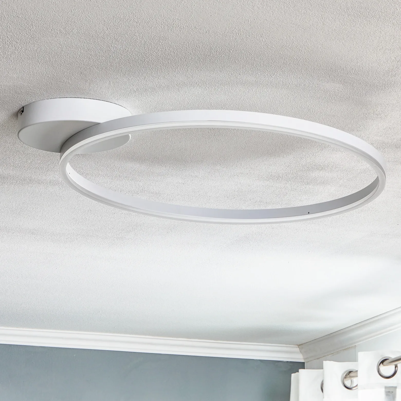 Lámpara LED de techo Giotto, 1 luz, blanco