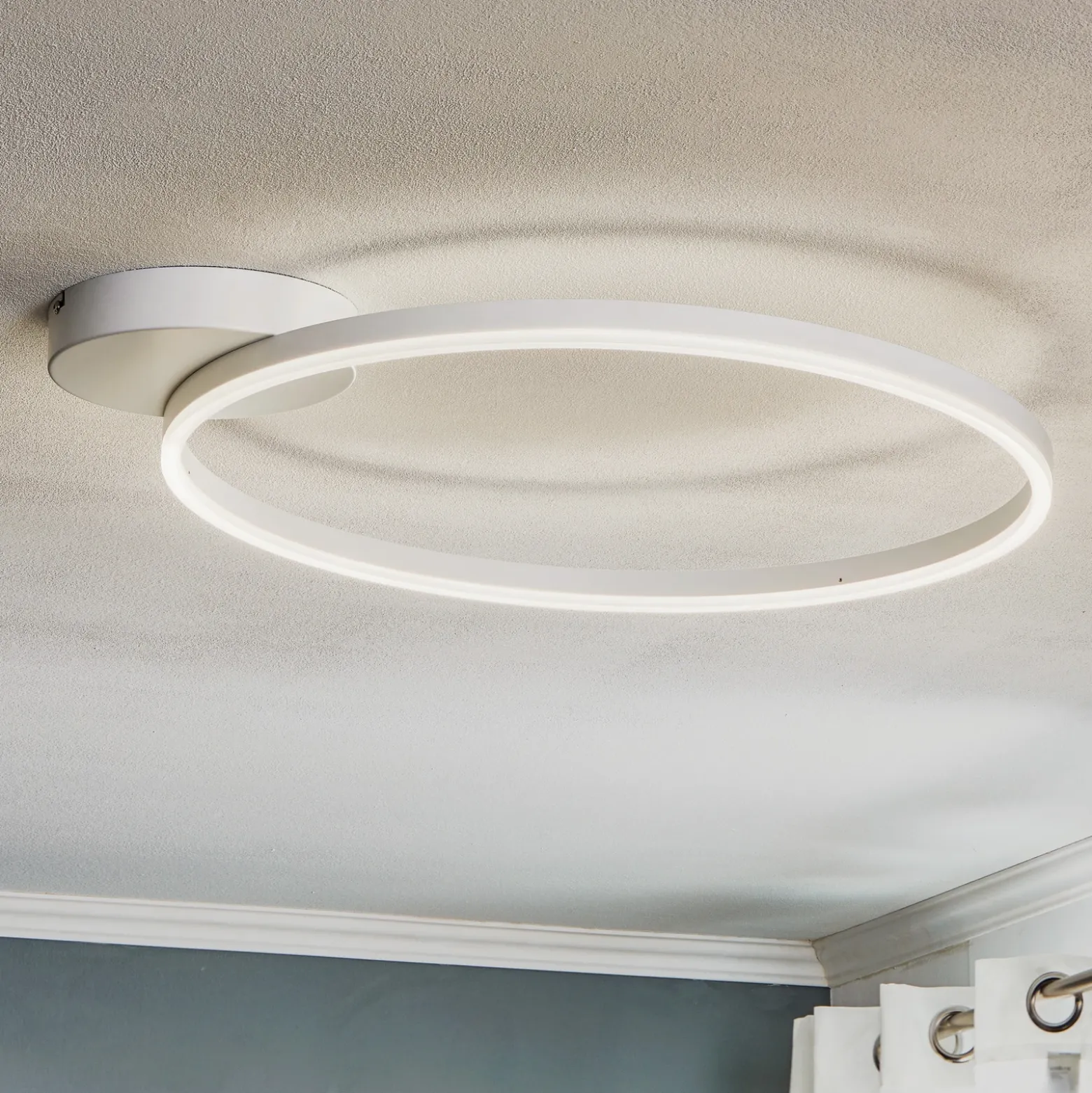 Lámpara LED de techo Giotto, 1 luz, blanco