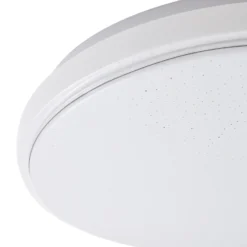 Lámpara LED de techo Glamo de Lindby, Ø 39 cm, cromo, blanco, IP44