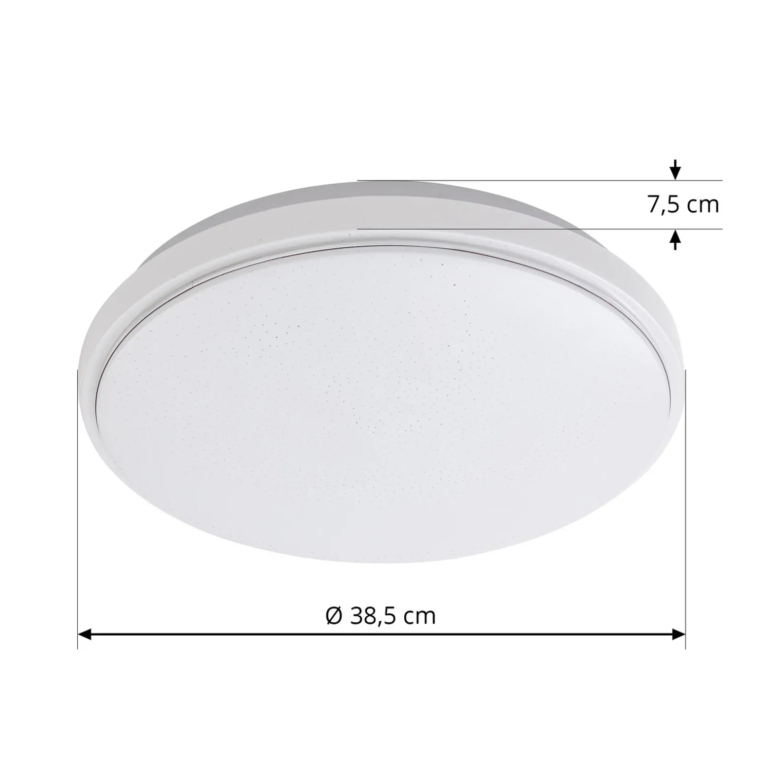 Lámpara LED de techo Glamo de Lindby, Ø 39 cm, cromo, blanco, IP44