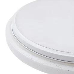 Lámpara LED de techo Glamo de Lindby, Ø 39 cm, cromo, blanco, IP44